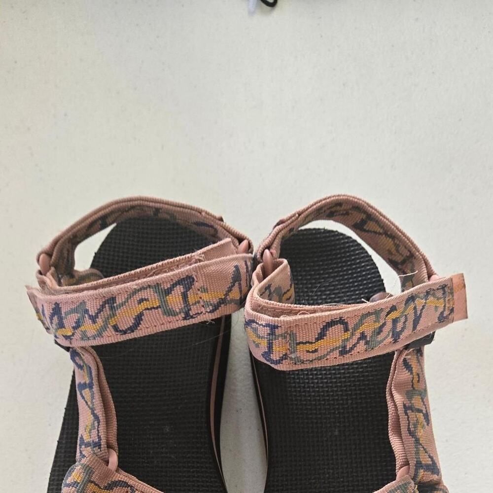 Teva womens pink platform sandals